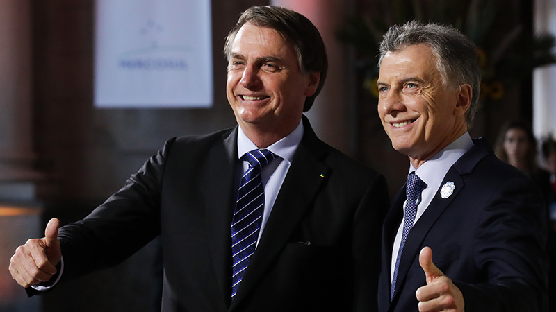 Bolsonaro y Macri, junto en la Cumbre del Mercosur
