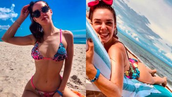 Julieta Nair Calvo lució sus curvas en bikini acompañada por su novio