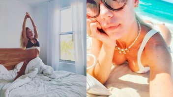Desde la playa o la cama: Nicole Neumann derrocha sensualidad en sus vacaciones