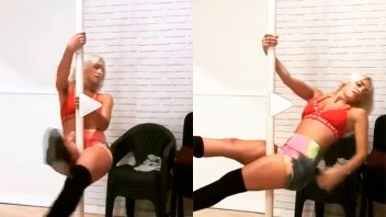 Video:  Lali Espósito bailó en el caño