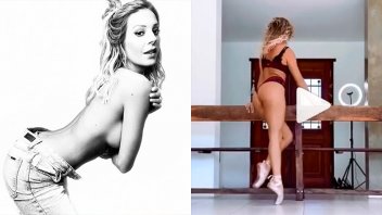 Sensuales coreografías y topless: Así pasa la cuarentena Noelia Marzol
