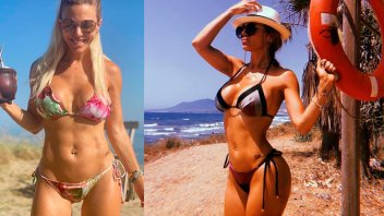 Diosa en Marbella: Evangelina Anderson se divierte en la arena y luce sus curvas