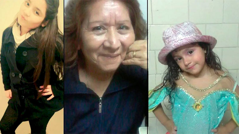 Ema y sus dos nietas, las víctimas fatales del incendio en Mendoza.