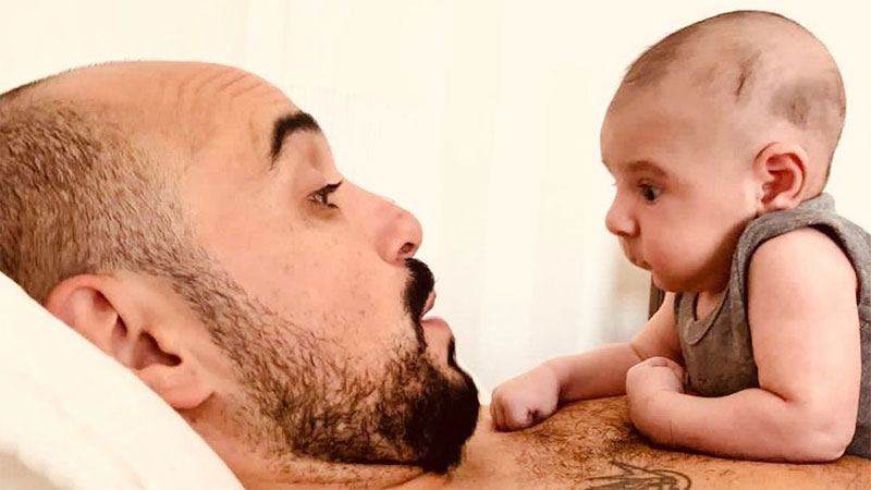 Abel Pintos compartió una nueva postal junto a su hijo Agustín