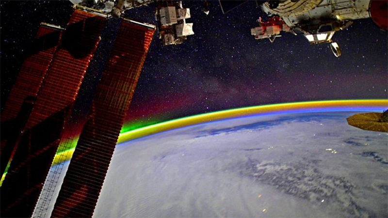 El arco iris captado por el astronauta
