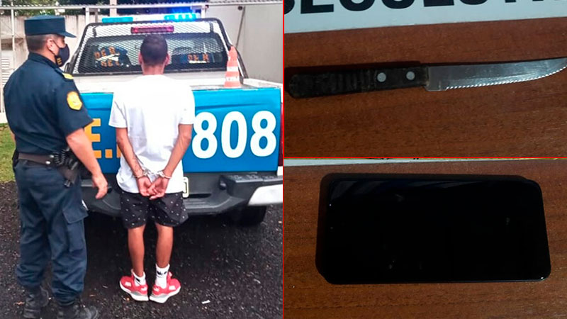 A punta de cuchillo robó un celular en Paraná y la madre facilitó su ...