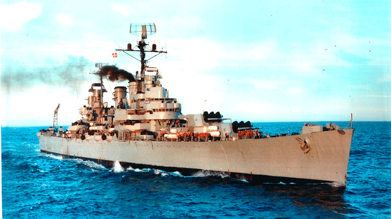 El crucero ARA General Belgrano