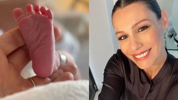 Pampita mostró las primeras imágenes de su hija recién nacida