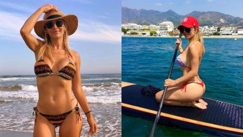 “Besada por el sol” y más: Evangelina Anderson enamora con sus curvas