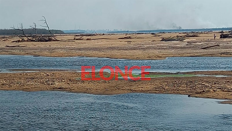 Banco de arena en Villa Urquiza