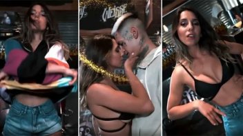 Cinthia Fernández grabó un video con L-Gante y casi terminan a los besos