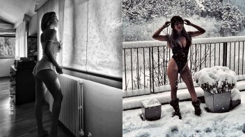 ¿Abrigada o desabrigada?: Romanela Amato derrochó belleza en la nieve