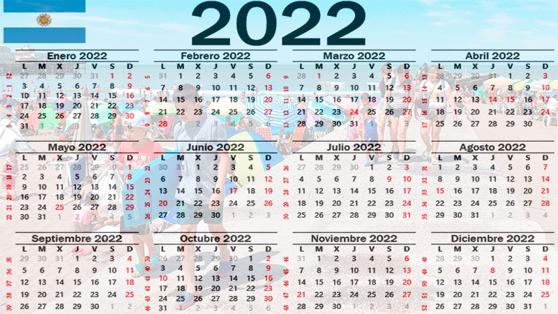 El calendario de feriados para 2022: habrá cuatro fines de semanas extra  largos - Sociedad - Elonce.com