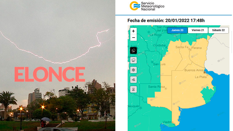 Alertan por tormentas en Entre Ríos: advierten de lluvias intensas y ráfagas