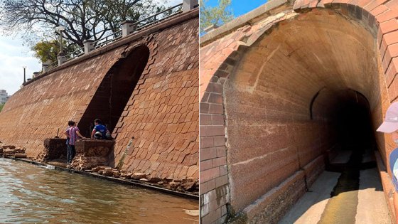 Video: se animó a recorrer los misteriosos túneles en costanera de Corrientes