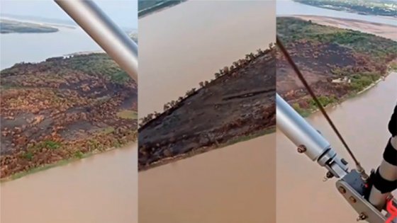 Video: Desde el aire, así quedó la Isla Puente tras el voraz incendio