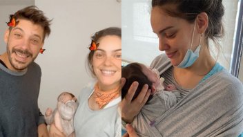 Macarena Paz celebró el alta médica de su beba: “Juntos y de la mano es mejor”