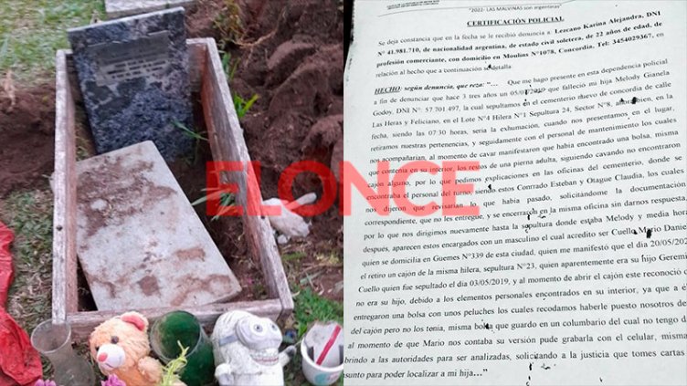 Horror en cementerio: explicaron qué pasó, pero familiares radicaron denuncia