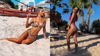 Agus Gandolfo, la mujer de Lautaro Martínez, hace furor con sus poses en bikini
