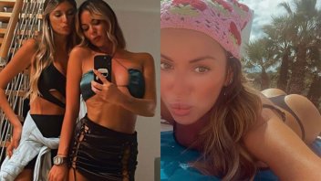 Jelinek ratoneó a sus fans con fotos en bikini y junto a su “amiga”, Flor Parise
