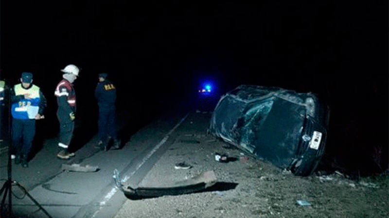 Vuelco de un auto en Entre Ríos