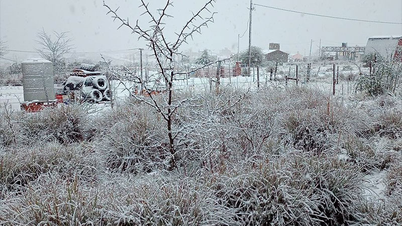 La nieve en el Champaqu&iacute; en el inicio de la primavera.