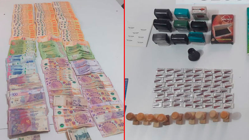 Cheques, dinero y detenidos: resultados de allanamientos por robo de caja fuerte