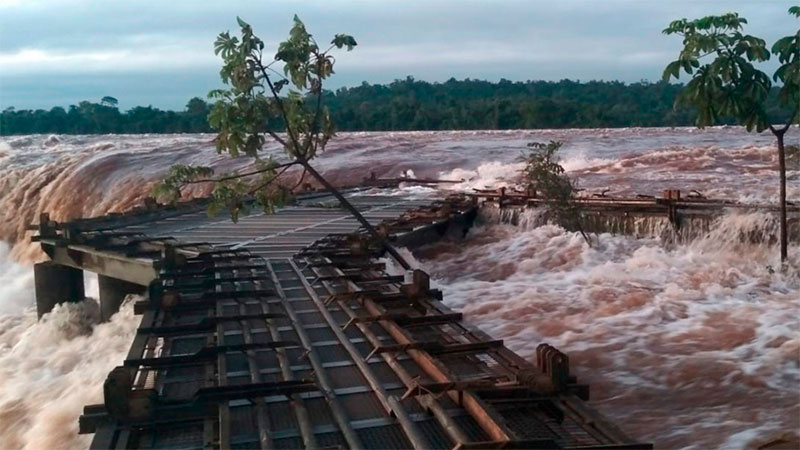 Hay evacuados por la crecida de los ríos Iguazú y Uruguay