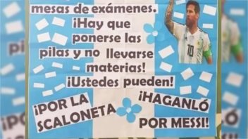 “Háganlo por Messi”: la iniciativa de una escuela para incentivar a los alumnos