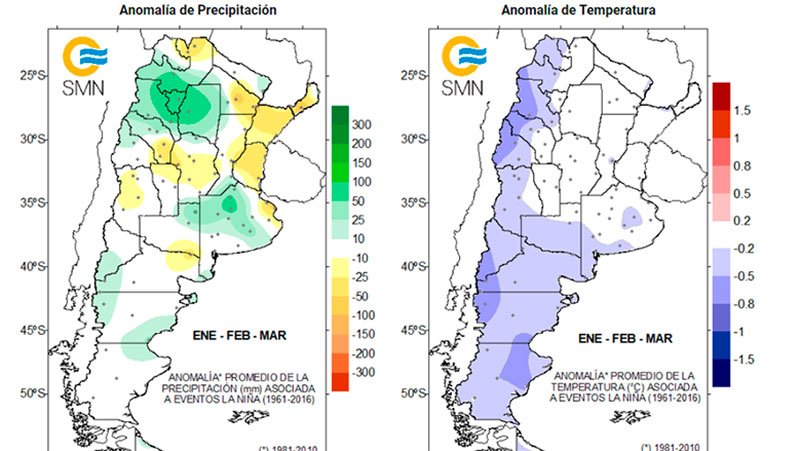 Lluvias y temperaturas: prevén que La Niña continuará hasta el fin del verano