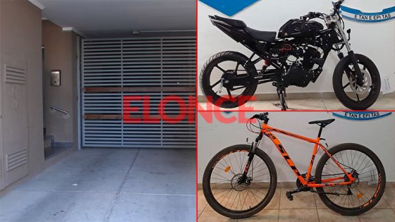 Robo de moto y bicicletas en edificio de Paraná: la policía recuperó dos rodados