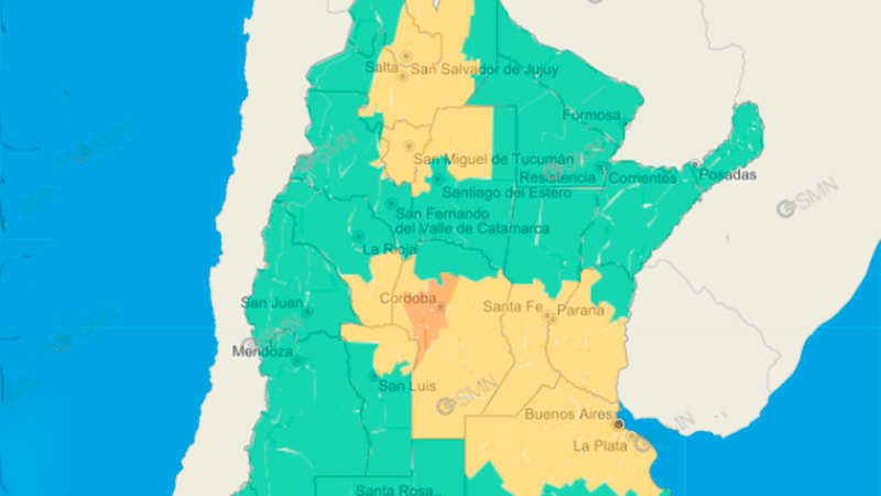Extendieron alerta amarilla por tormentas para gran parte de Entre Ríos ...