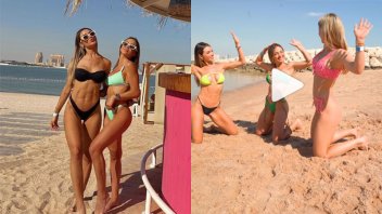 Diosas de Selección: ejercicios de 2 mujeres de futbolistas argentinos en Qatar