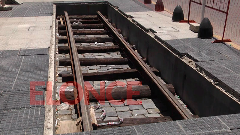Vestigios de historia: recrearon vía por donde corría el tranvía en Paraná
