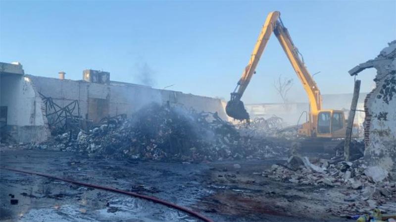 Voraz incendio en Santa Fe