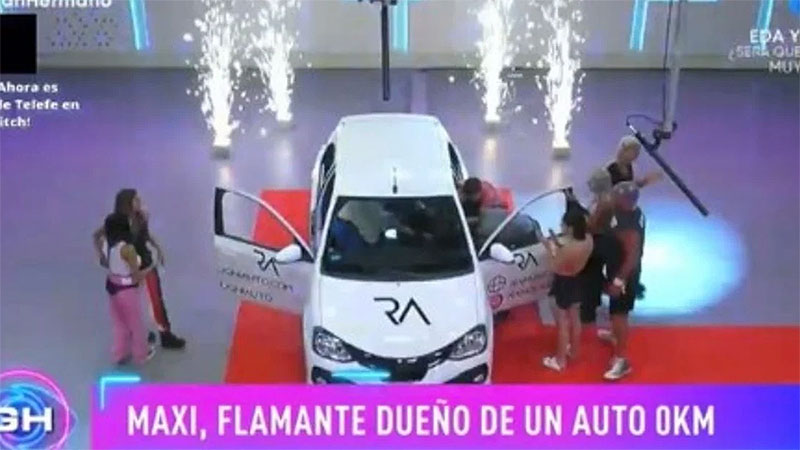 Tras una prueba de resistencia, Maxi ganó el auto en Gran Hermano