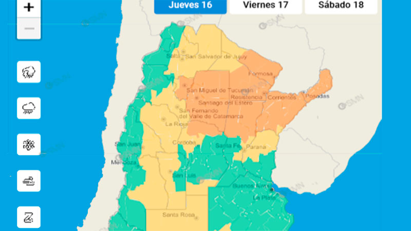 Tras El Calor, Gran Parte Del País Bajo Alertas Por Tormentas Y Fuertes ...