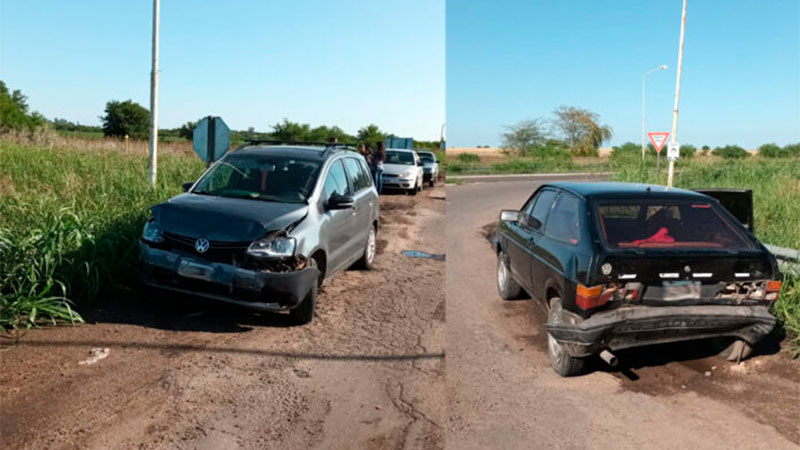 Dos autos chocaron en cruce de las rutas provinciales 39 y 20 | Elonce.com