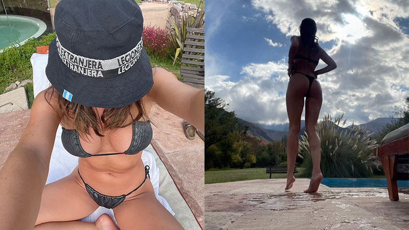 She joined the trend that is all the rage: microbikini with the bra upside down – Shows