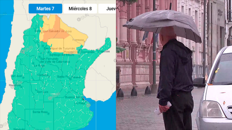 Alertas por tormentas en el norte del país: pronostican intensas lluvias