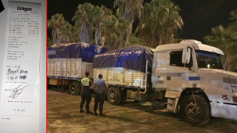 Camionero alcoholizado huyó y manejó 35 kilómetros hasta que lo ...