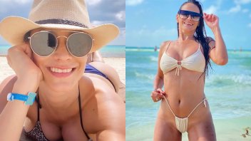 Imágenes: morocha entrerriana dejó impactados a todos con su diminuta bikini