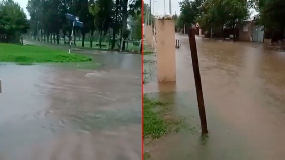 Video: llovieron 220 milímetros y se anegaron las calles en ciudad entrerriana