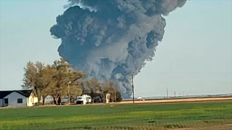 Una explosión y un incendio mataron a unas 18,000 vacas.