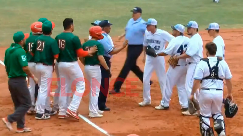 Tremenda pelea en el Mundial de Softbol Sub 23 entre Argentina y México ...