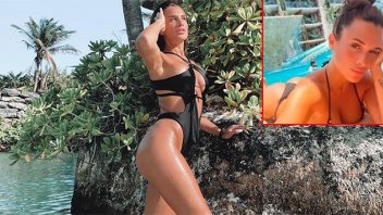 Cami Homs continúa luciendo sus curvas en los días de relax en el Caribe