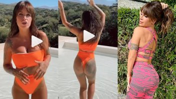 Fotos y video: bailó en bikini y mostró su silueta con otras prendas