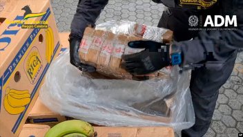 Italia: secuestran 2,7 toneladas de cocaína disimulada en cargamento de bananas