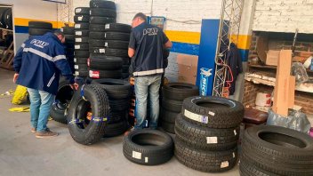 Aduana secuestró 113 neumáticos en Gualeguaychú por falta de documentación
