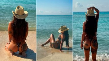 Actriz presumió sus curvas con una bikini diminuta en las playas mexicanas